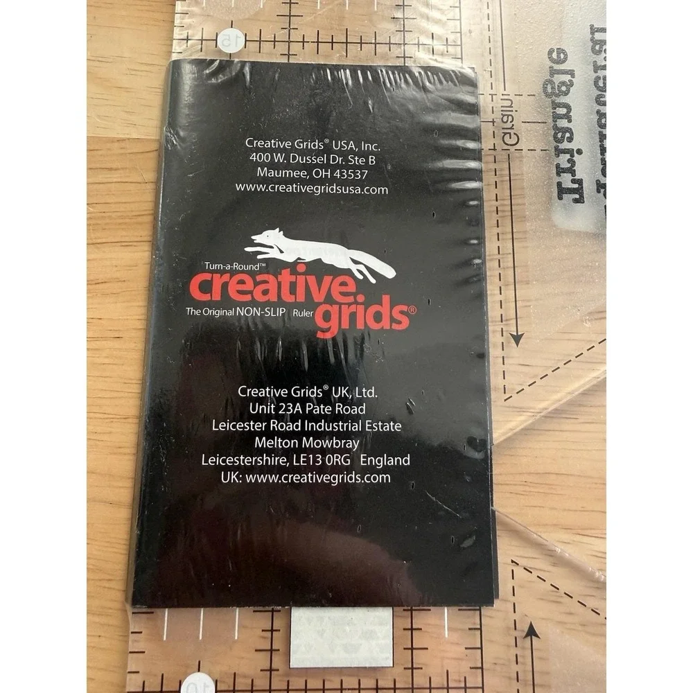 Creative Grids 60 Degree Double-Strip Quilt Ruler New Sealed